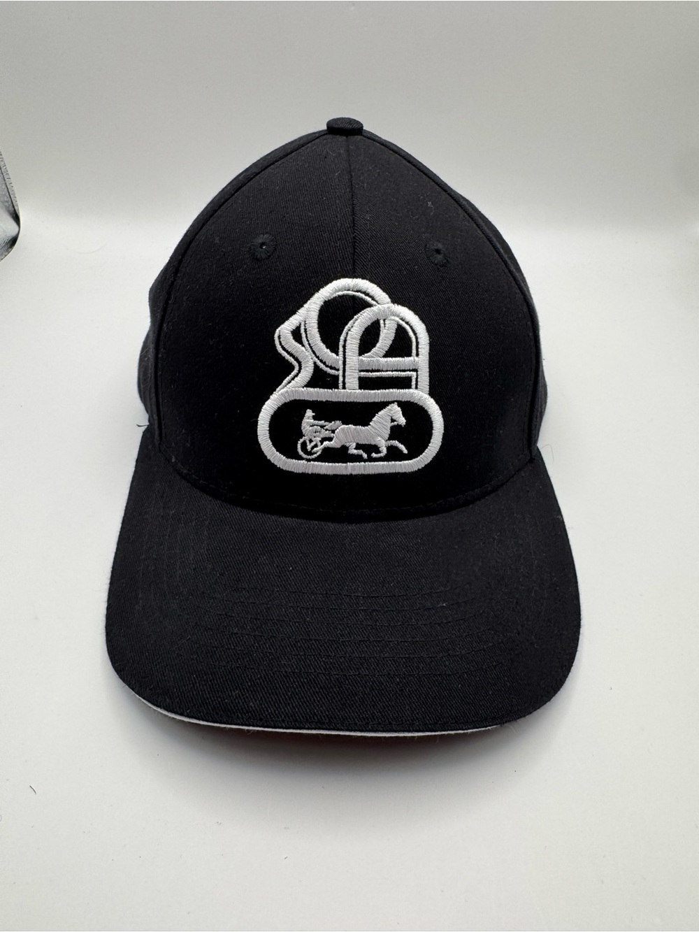 Black Embroidered Logo Baseball Cap - Unbranded
